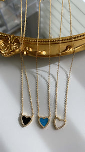 Blue Heart Necklace