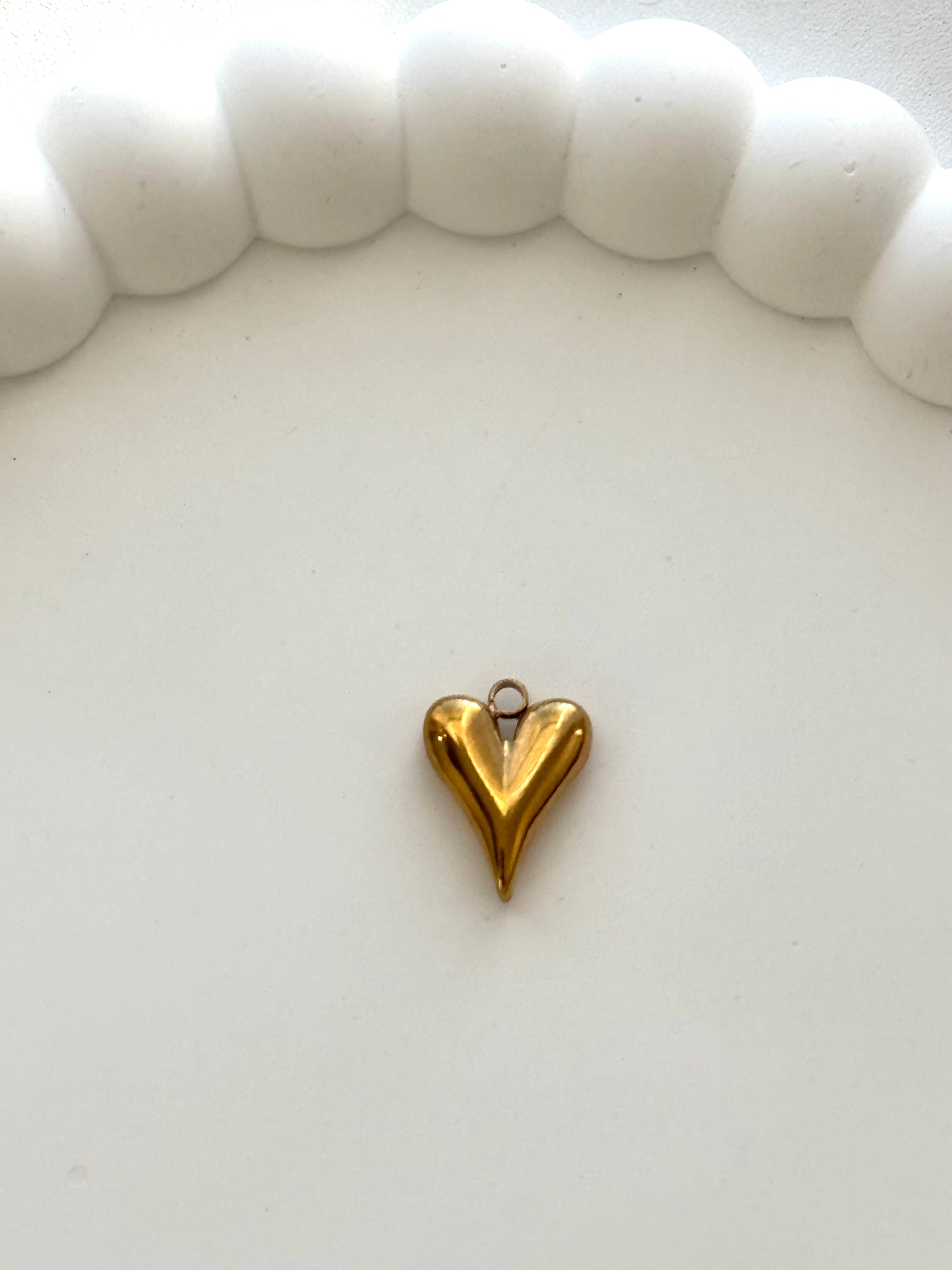Solid Heart Charm