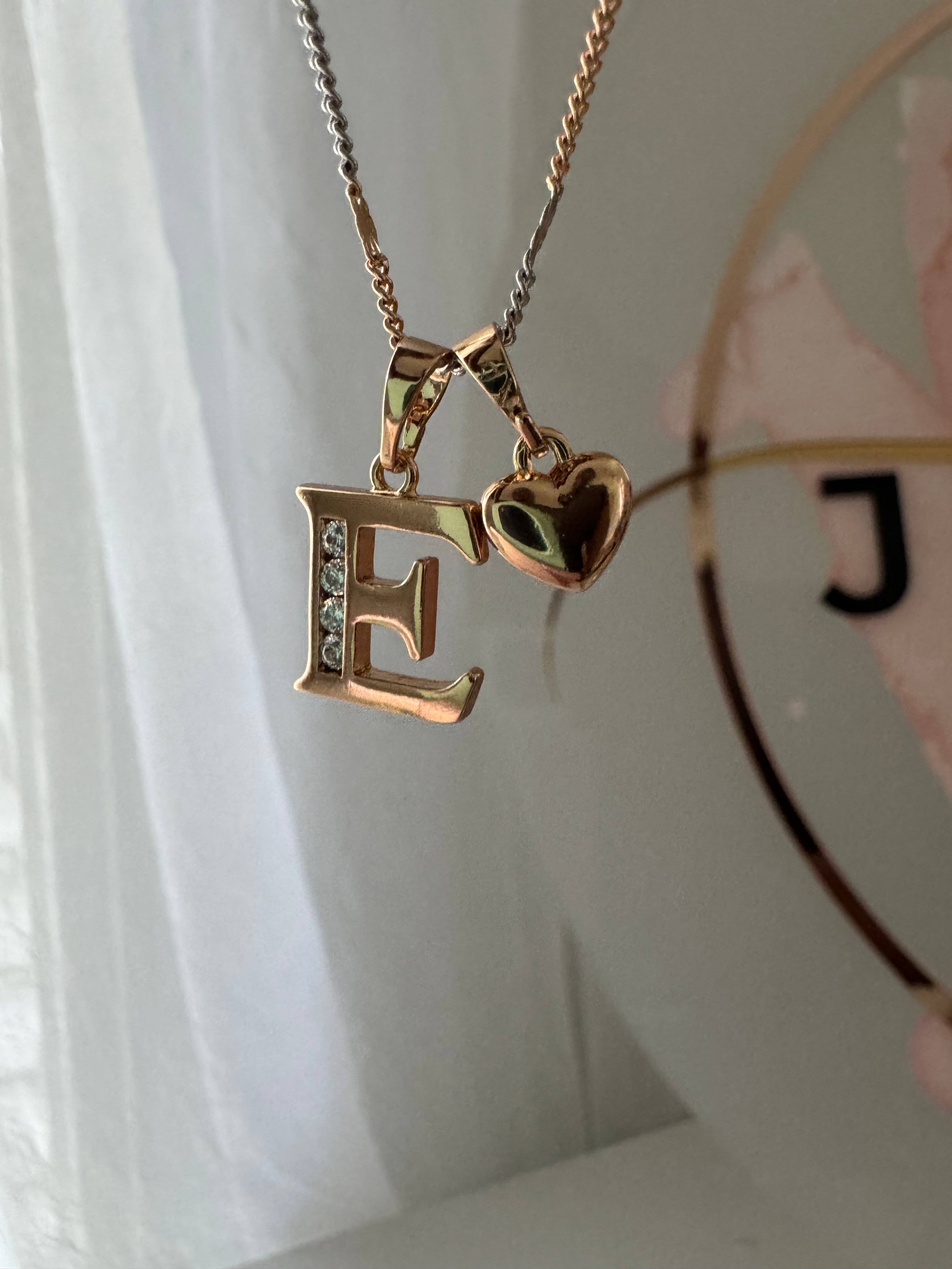 Initial Heart Necklace