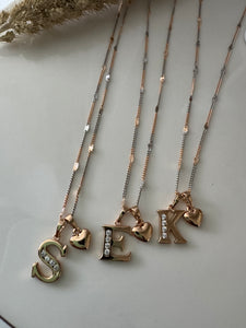 Initial Heart Necklace