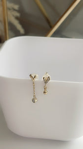 Dainty Heart Studs