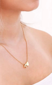 Initial Heart Necklace